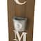 Glitzhome® 3.5ft. Welcome Porch Sign with Metal Planter